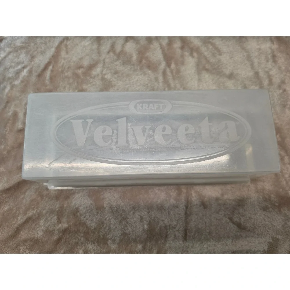 Kraft Velveeta Cheese Storage Container Reusable Plastic Keeper with Lid USA